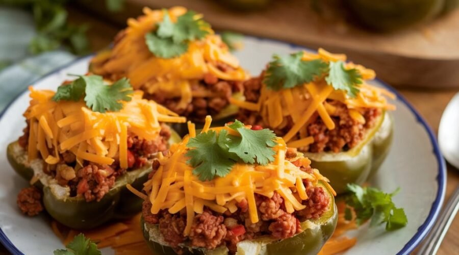 Taco-Stuffed Bell Peppers