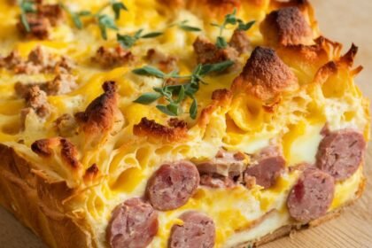 Sausage and Cheese Breakfast Casserole A Hearty and Easy Morning Recipe