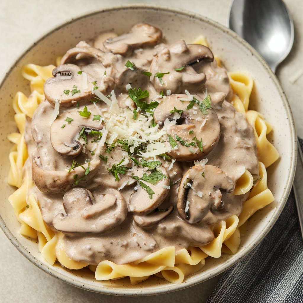 Creamy Mushroom Pasta Recipe