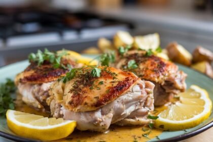 Lemon Garlic Butter Chicken Thighs