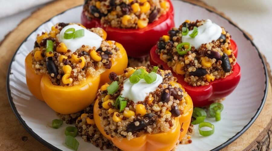 Quinoa-Stuffed Bell Peppers