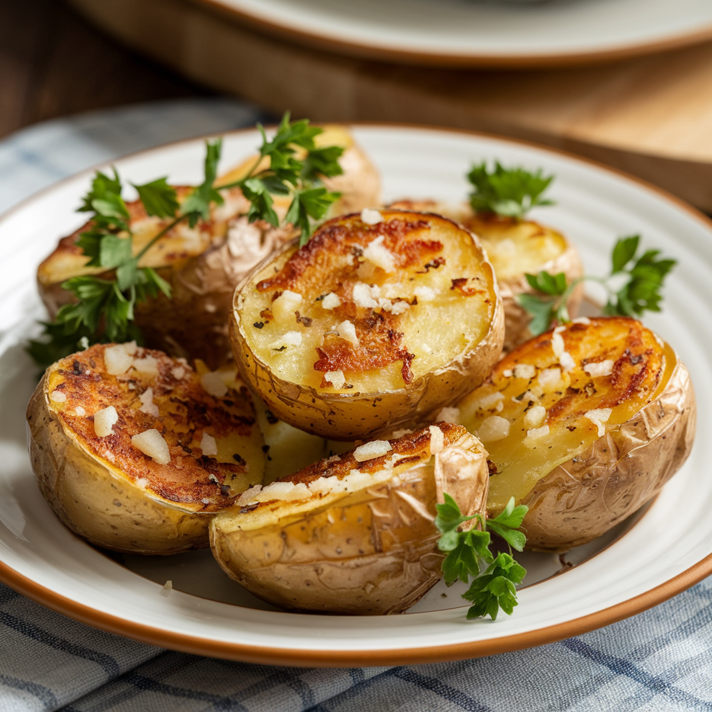 Garlic Parmesan Roasted Potatoes