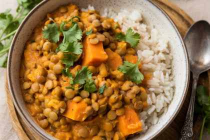 Vegan Lentil and Sweet Potato Curry Recipe