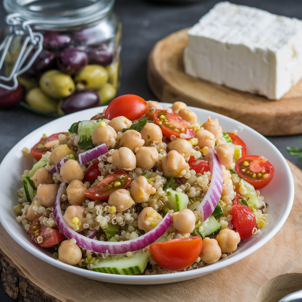 Mediterranean Chickpea and Quinoa Salad A Flavorful Feast