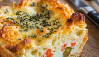 Savory Breakfast Bread Pudding Recipe