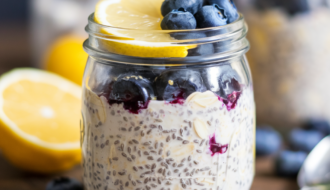 Lemon Blueberry Overnight Oats