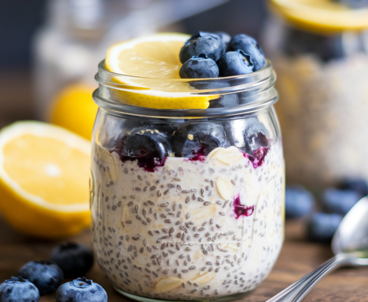 Lemon Blueberry Overnight Oats