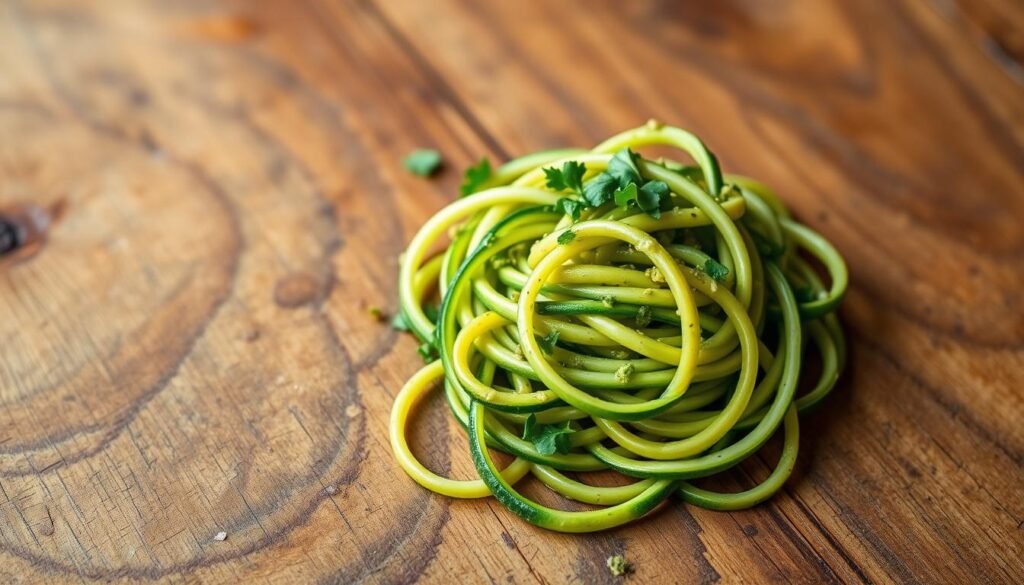 Zucchini Noodles with Avocado Pesto