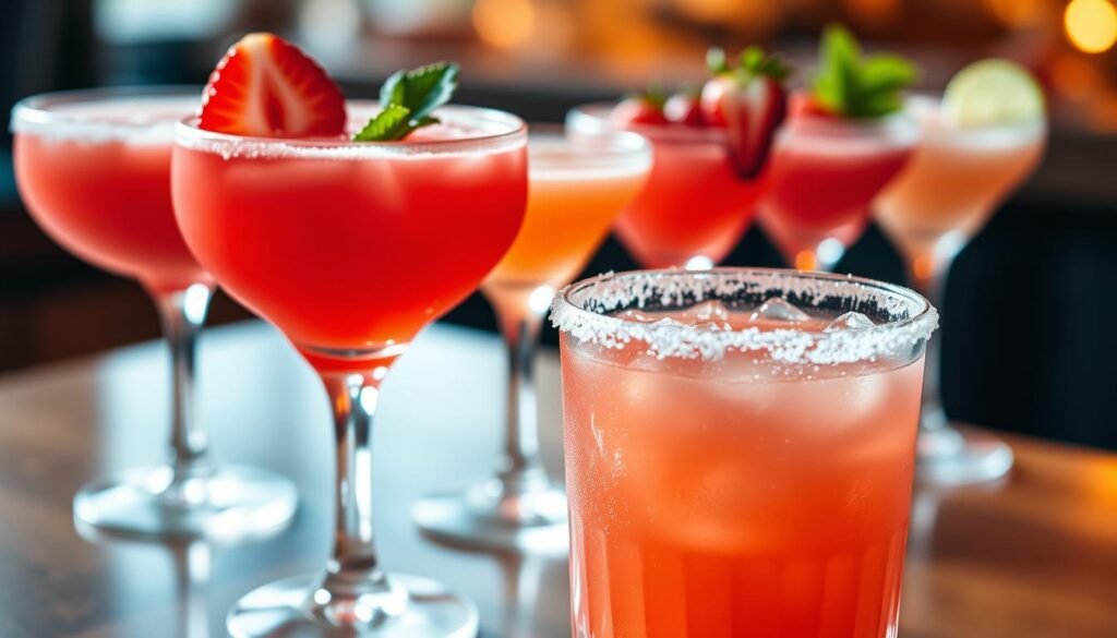 strawberry margarita variations